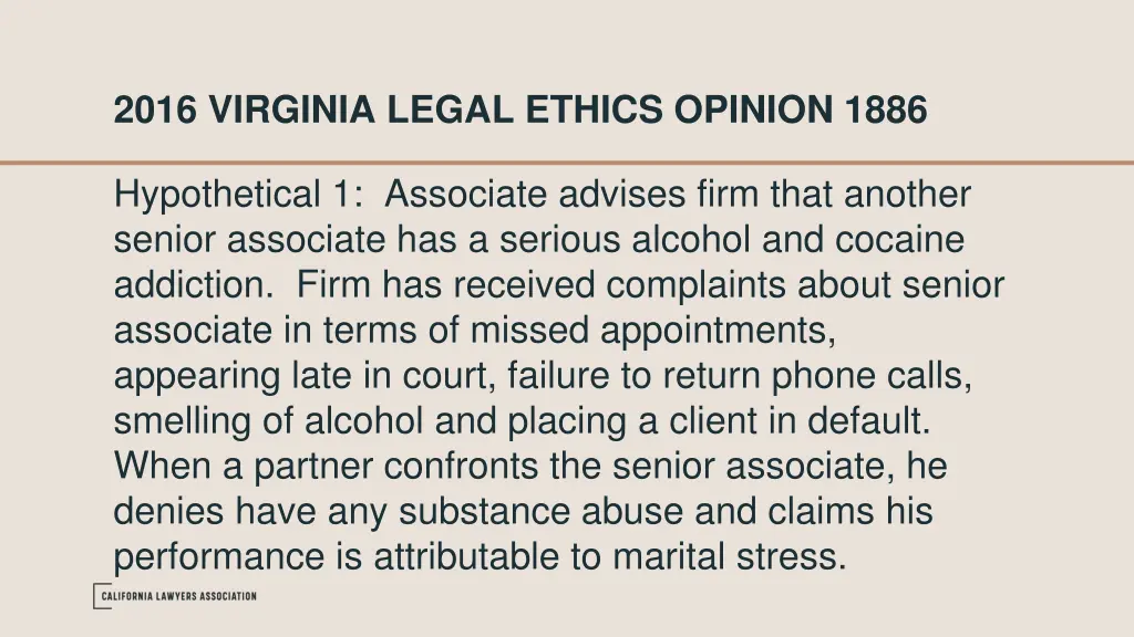 2016 virginia legal ethics opinion 1886