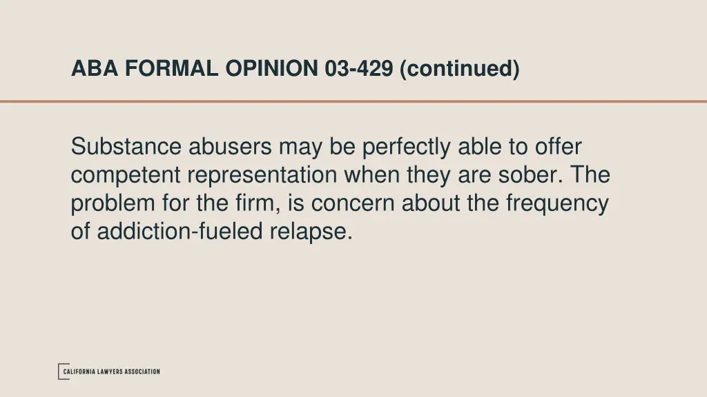 aba formal opinion 03 429 continued 1