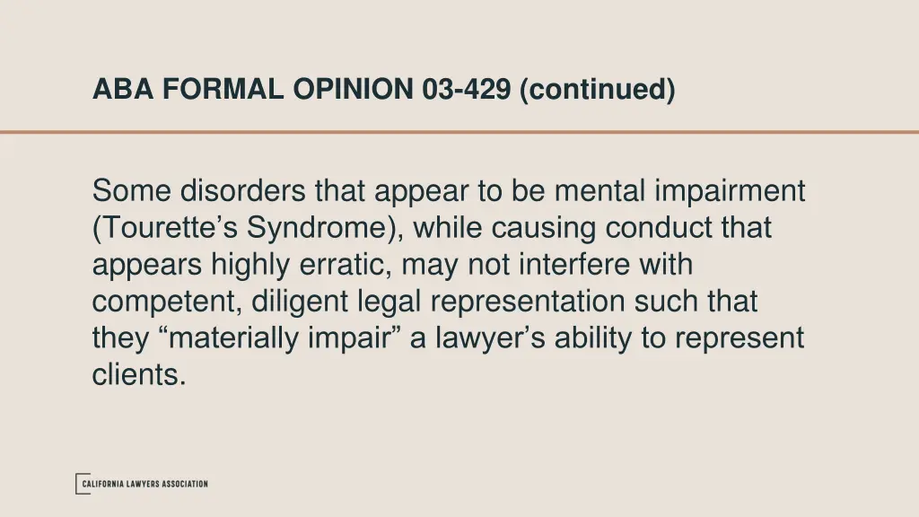 aba formal opinion 03 429 continued 2