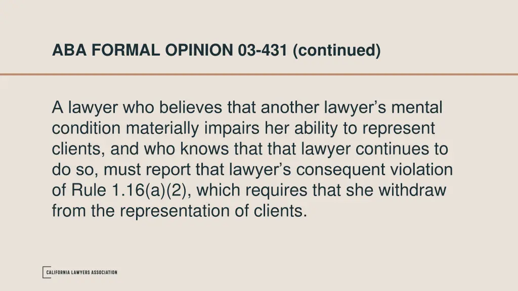 aba formal opinion 03 431 continued 1