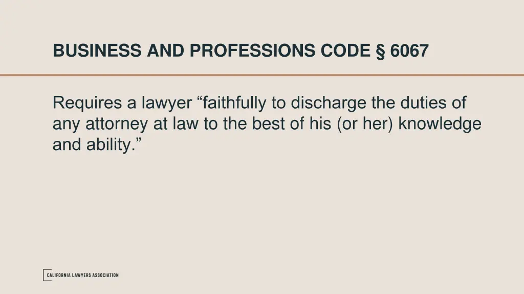business and professions code 6067