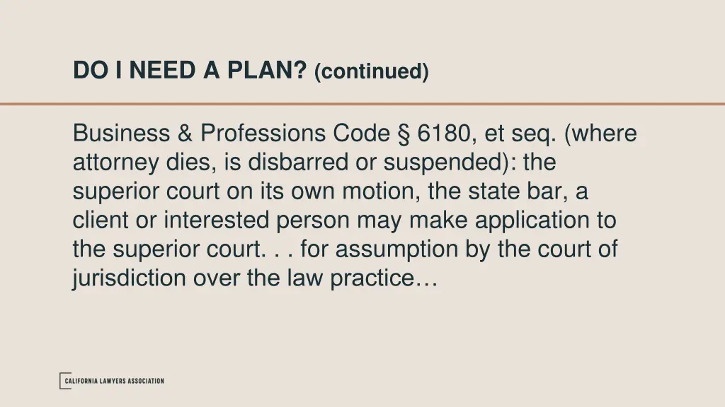 do i need a plan continued