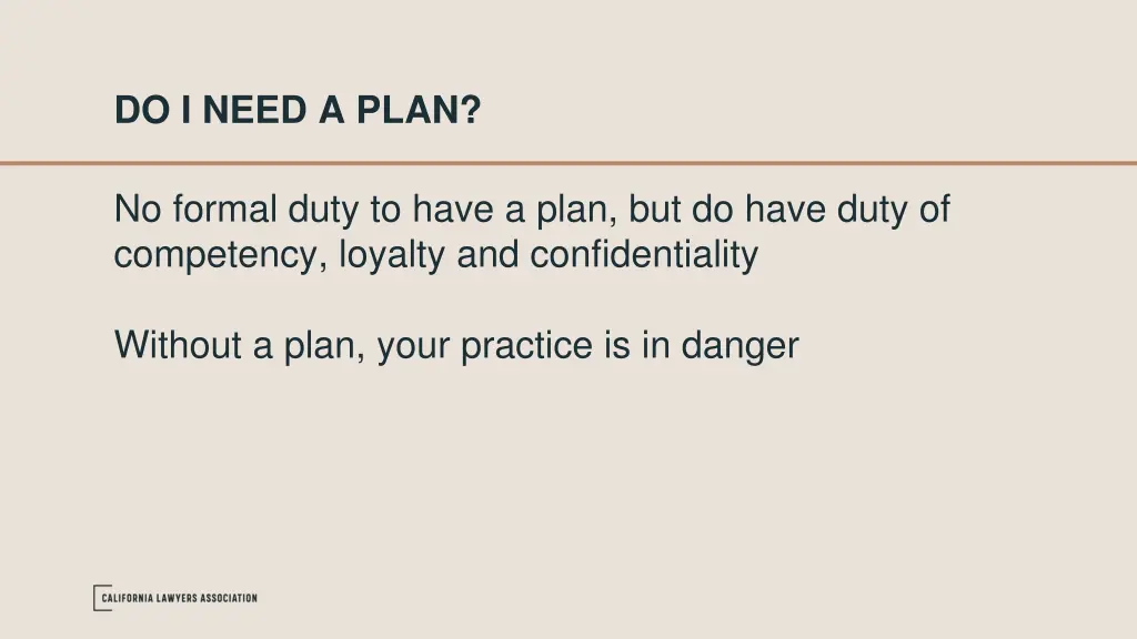 do i need a plan