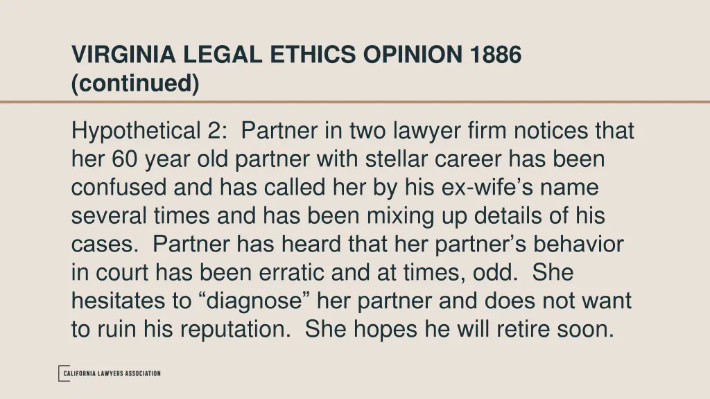 virginia legal ethics opinion 1886 continued 1
