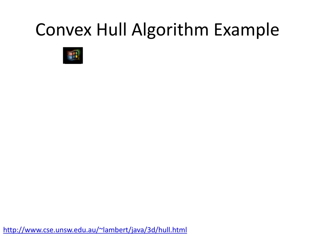 convex hull algorithm example