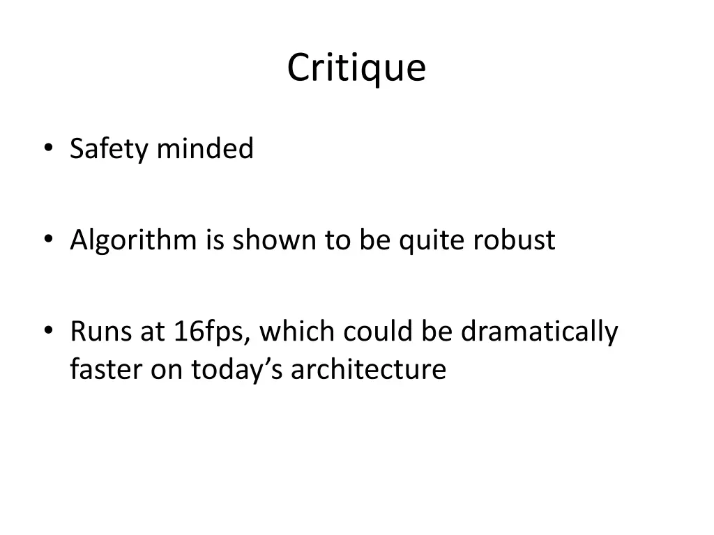 critique