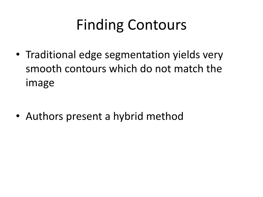 finding contours