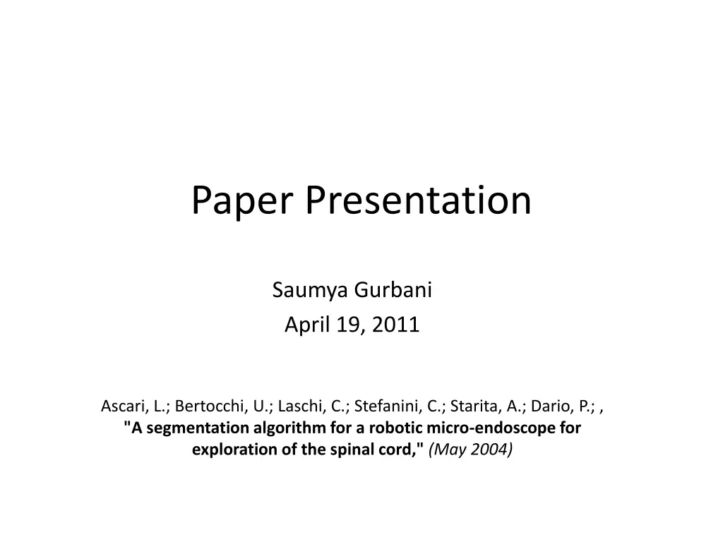 paper presentation