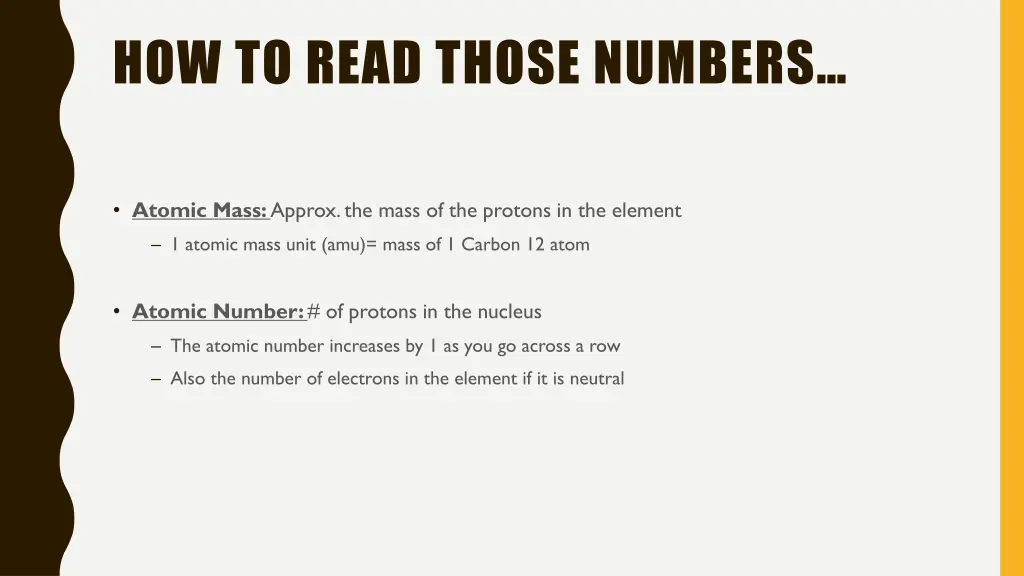 how to read those numbers