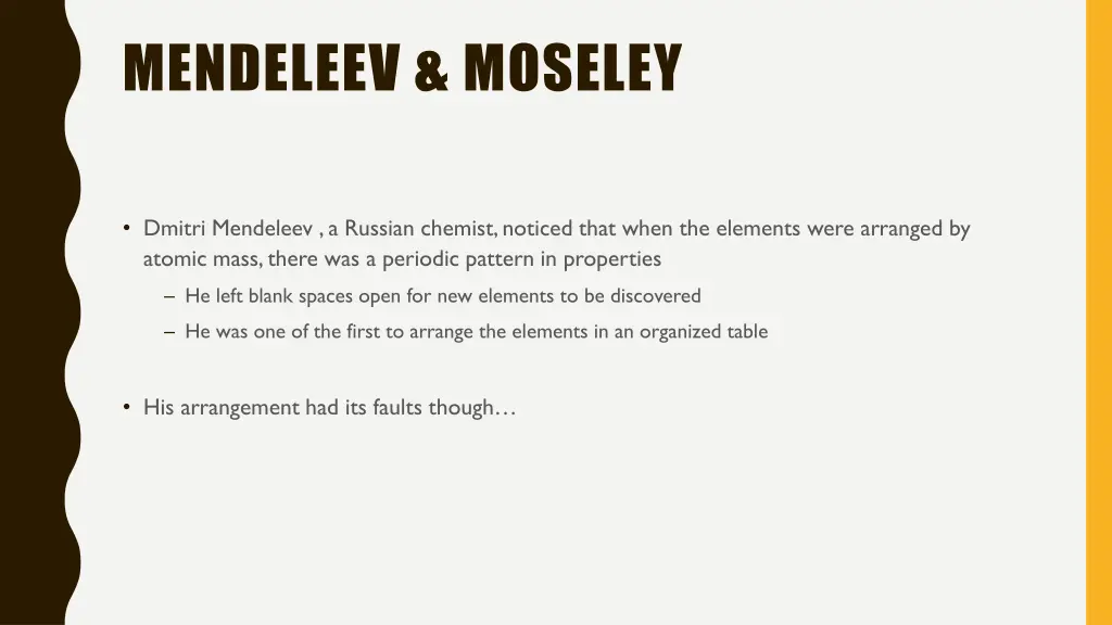 mendeleev moseley