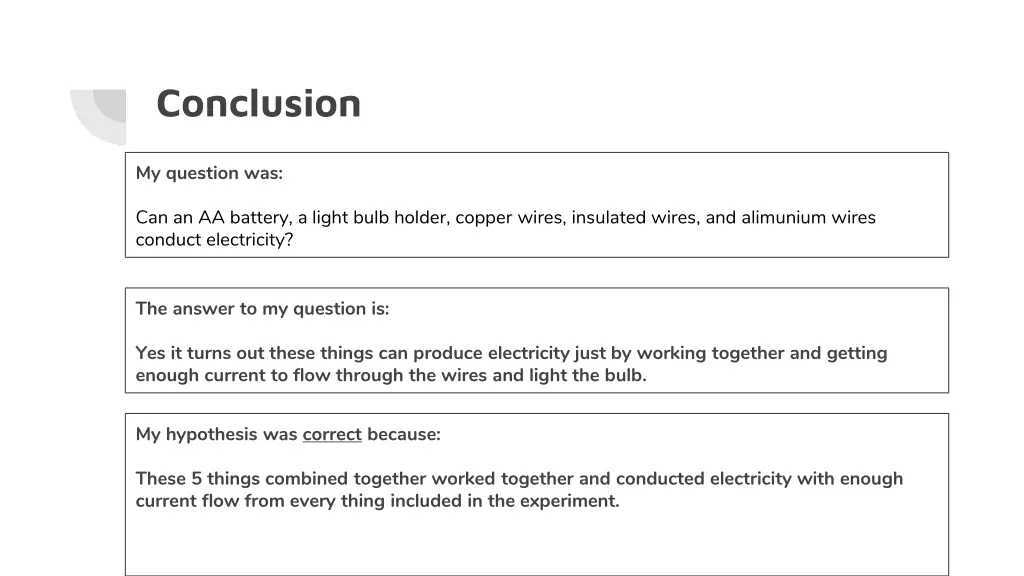 conclusion