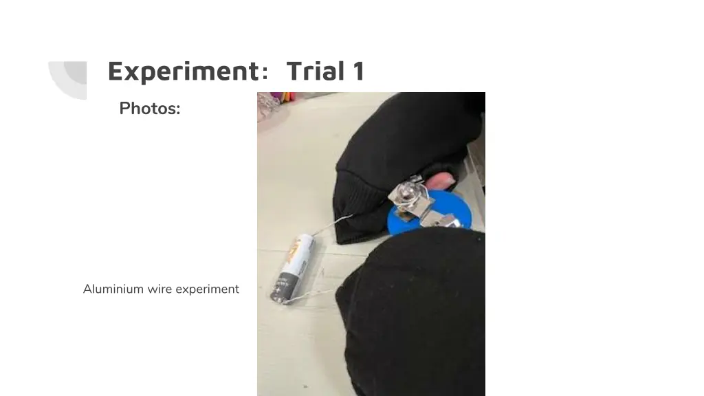 experiment trial 1 1