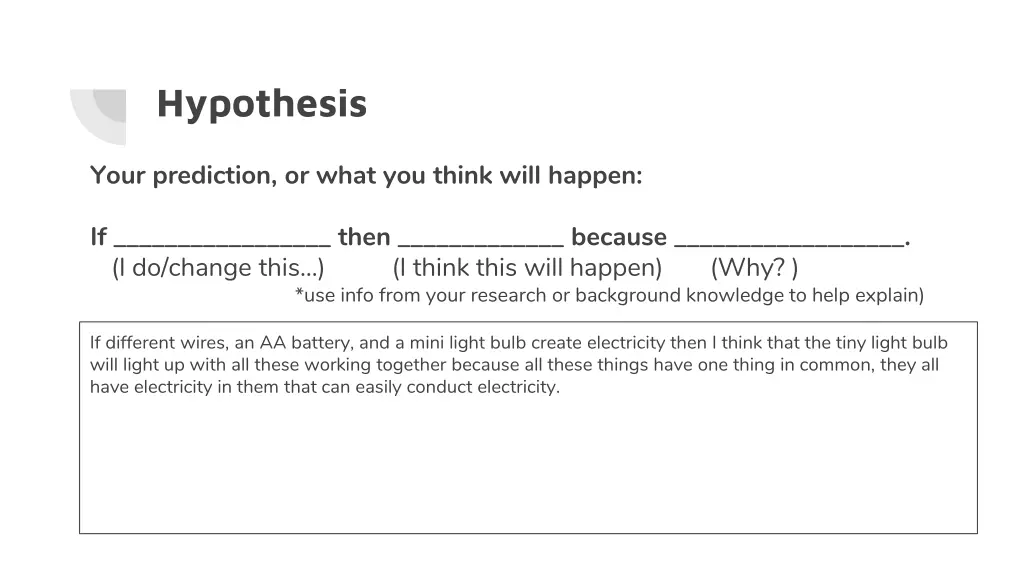 hypothesis