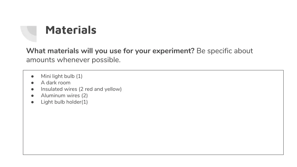 materials