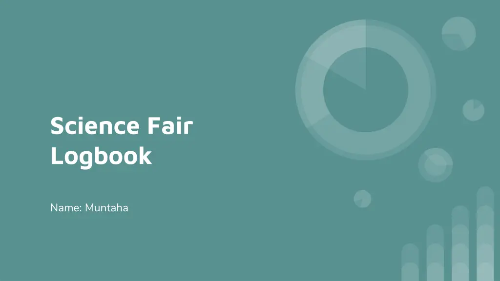 science fair logbook