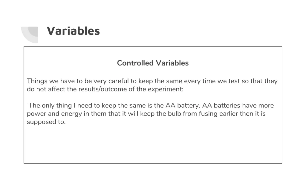 variables