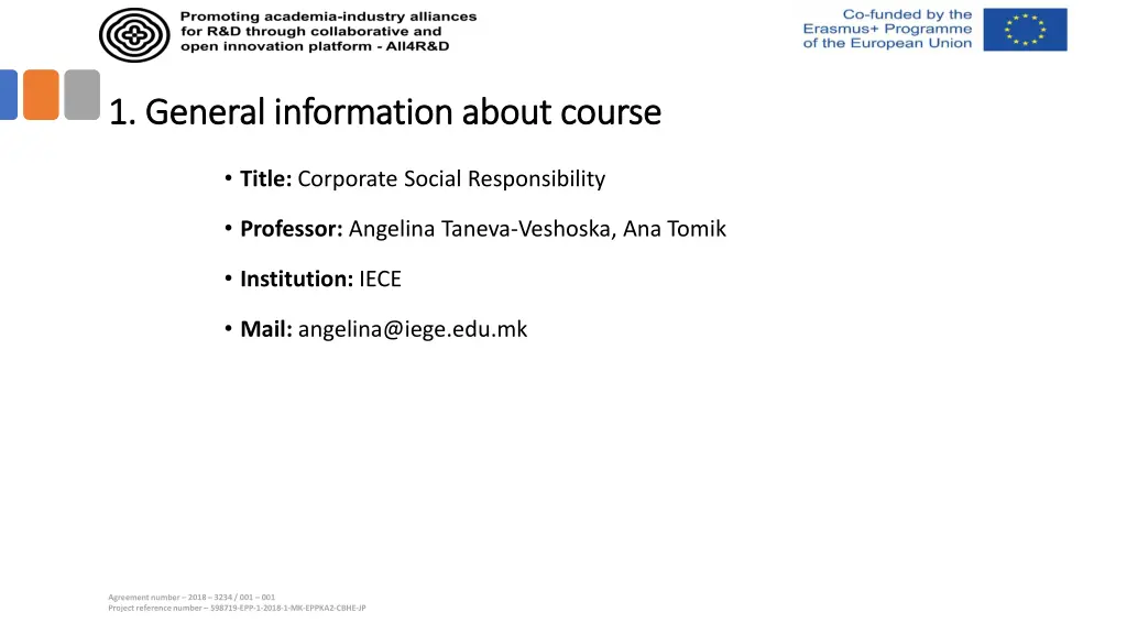1 general information about course 1 general