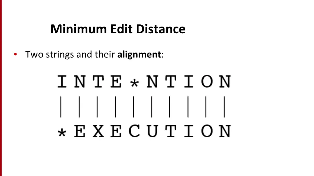 minimum edit distance 1