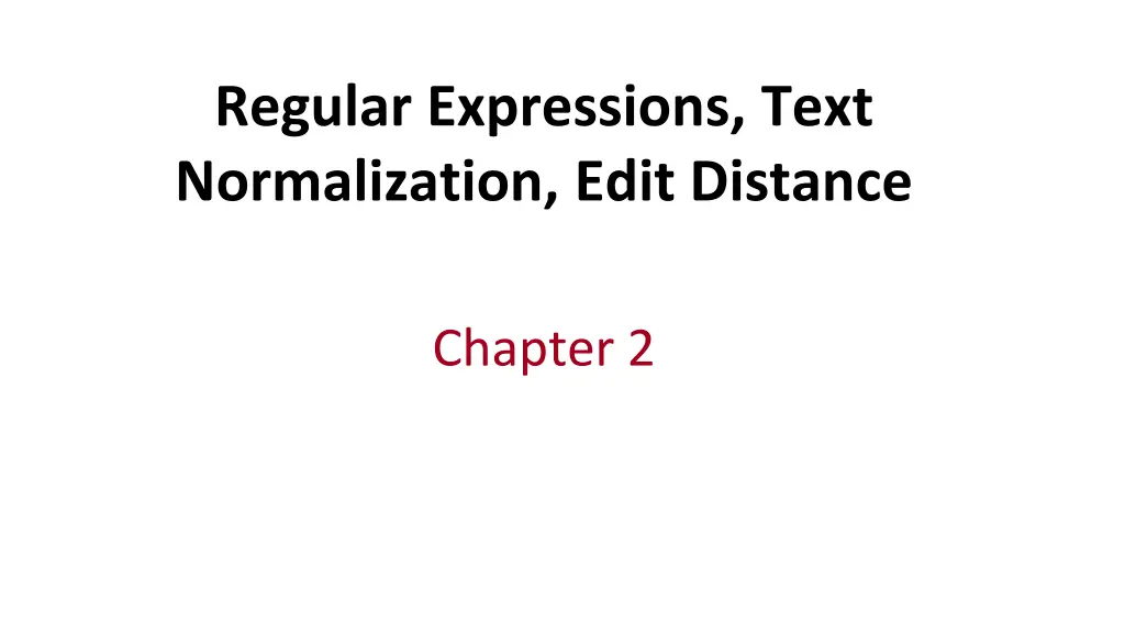 regular expressions text normalization edit