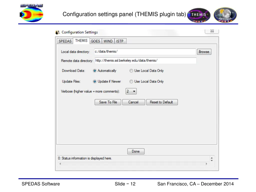 configuration settings panel themis plugin tab