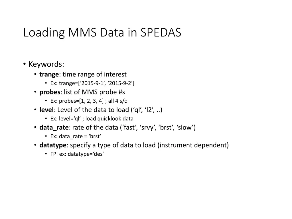 loading mms data in spedas 1