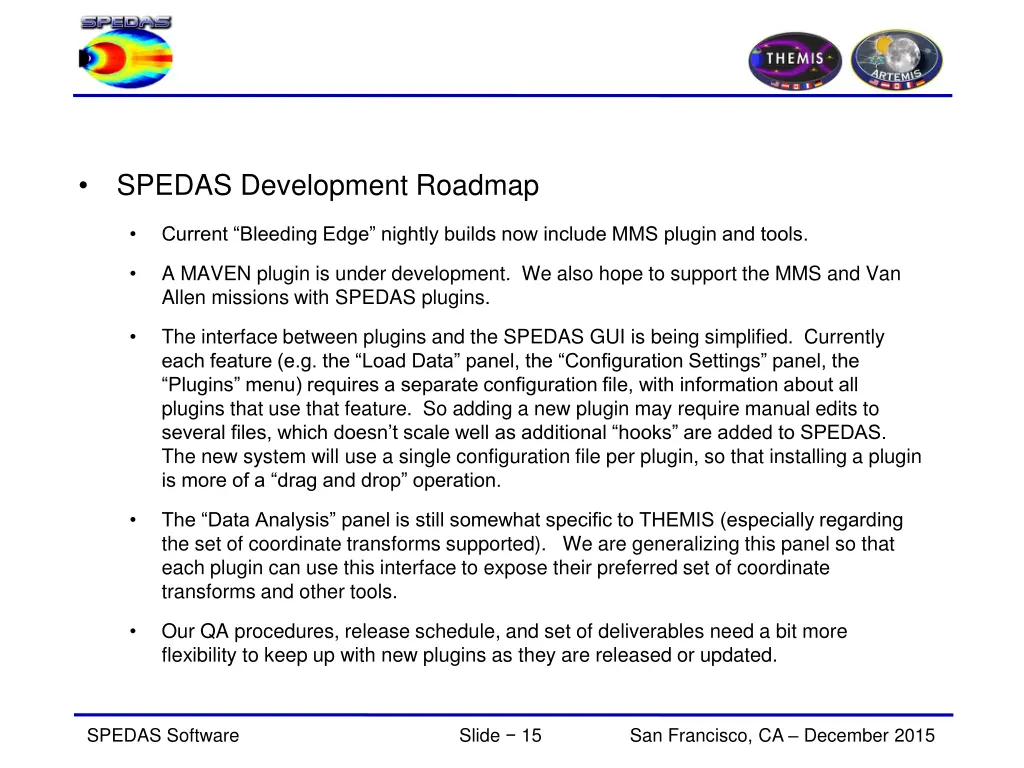 spedas development roadmap