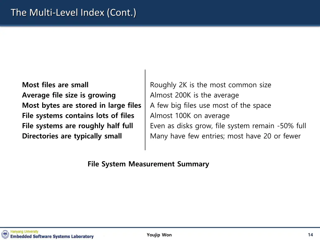 the multi level index cont 1