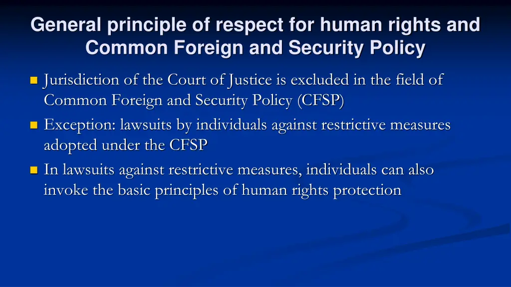 general principle of respect for human rights
