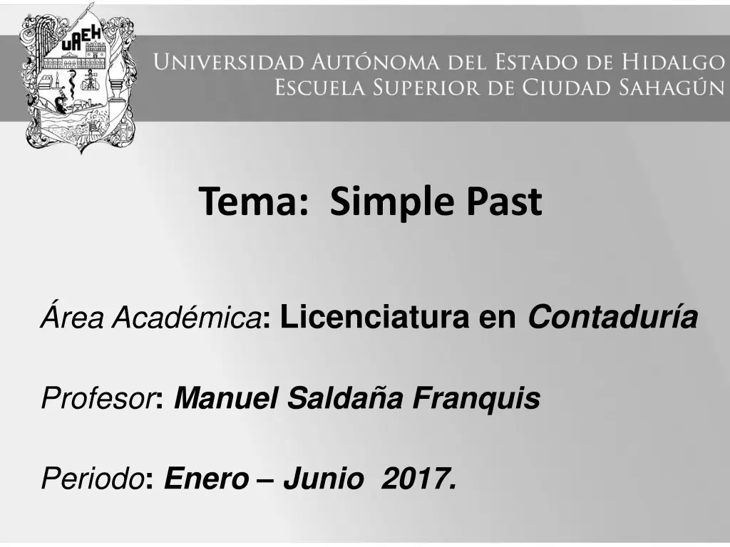 tema simple past
