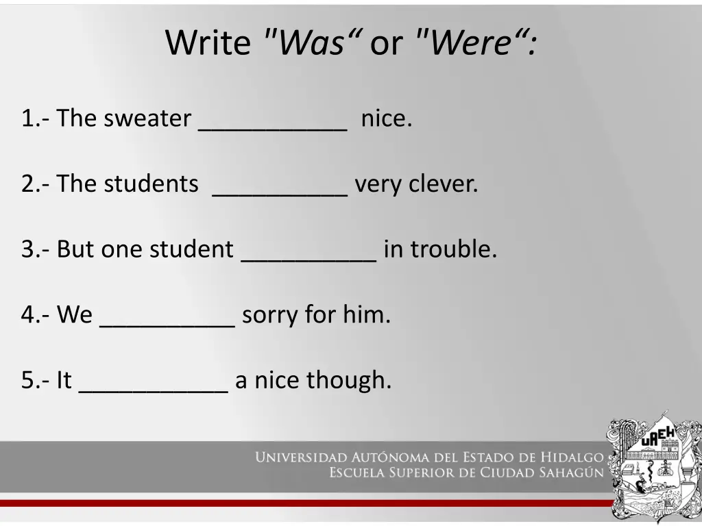 write was or were