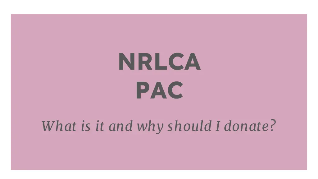 nrlca pac