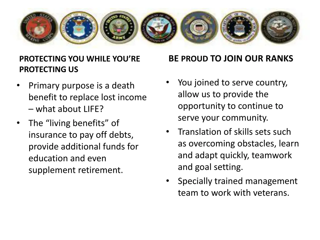 be proud to join our ranks