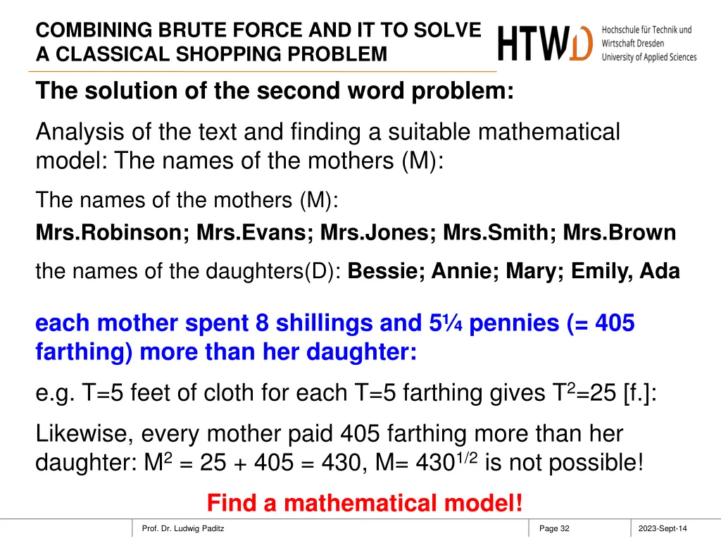 combining brute force and it to solve a classical 31
