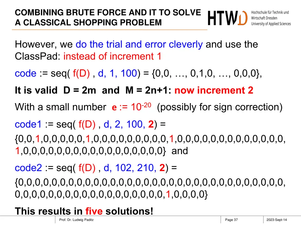 combining brute force and it to solve a classical 36