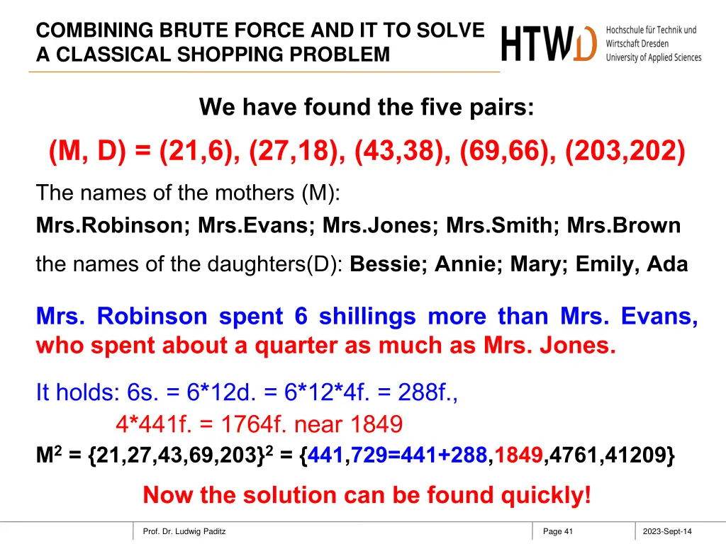 combining brute force and it to solve a classical 40