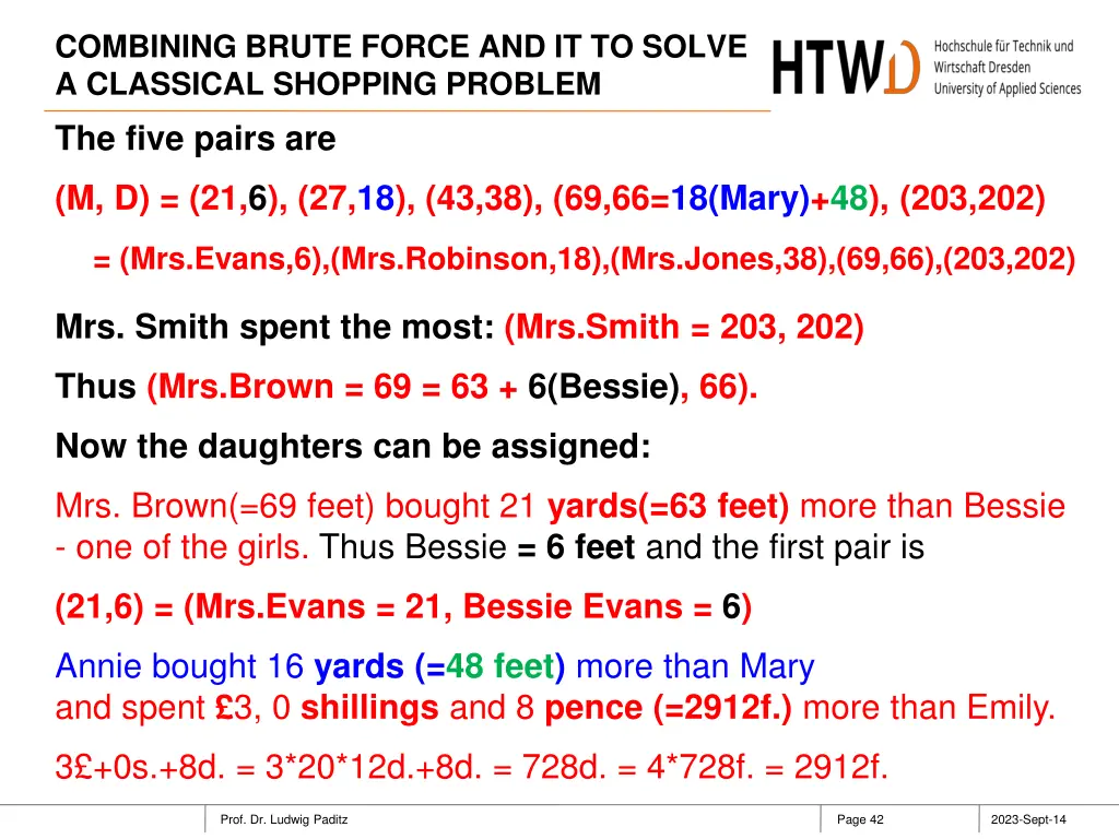 combining brute force and it to solve a classical 41