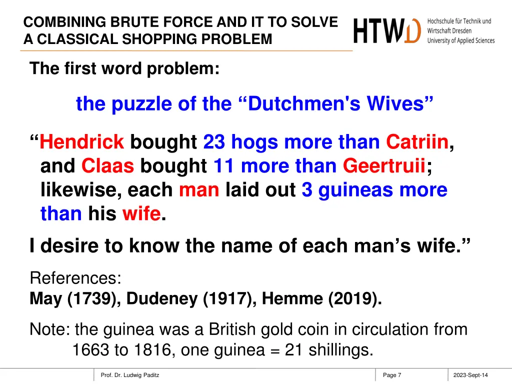 combining brute force and it to solve a classical 6