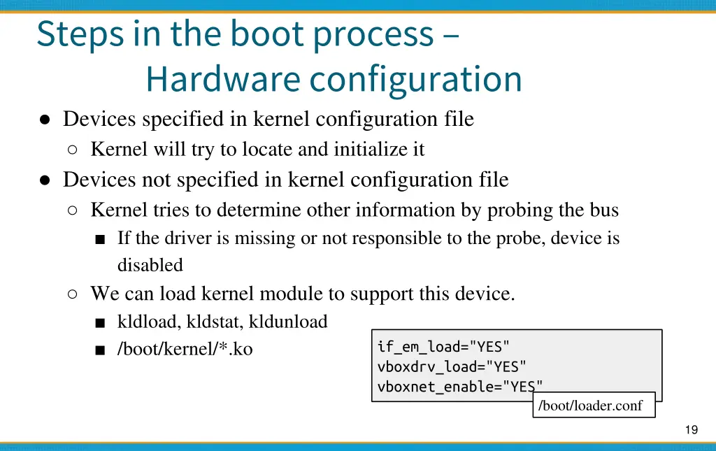 steps in the boot process hardware configuration
