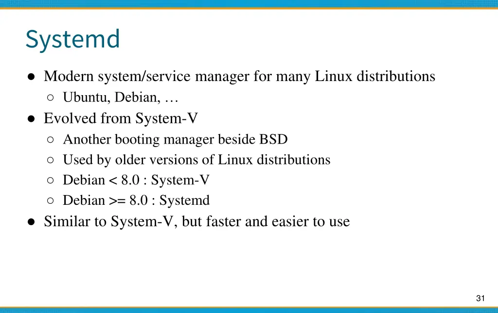 systemd