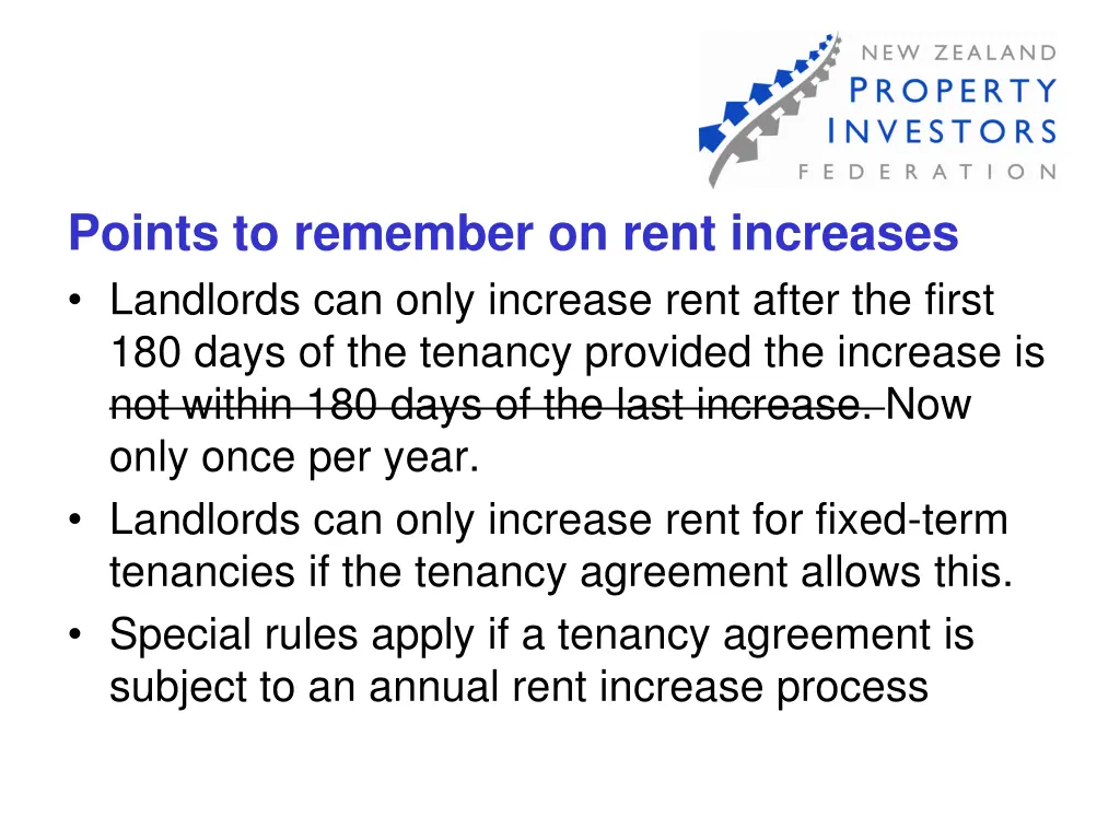 points to remember on rent increases landlords