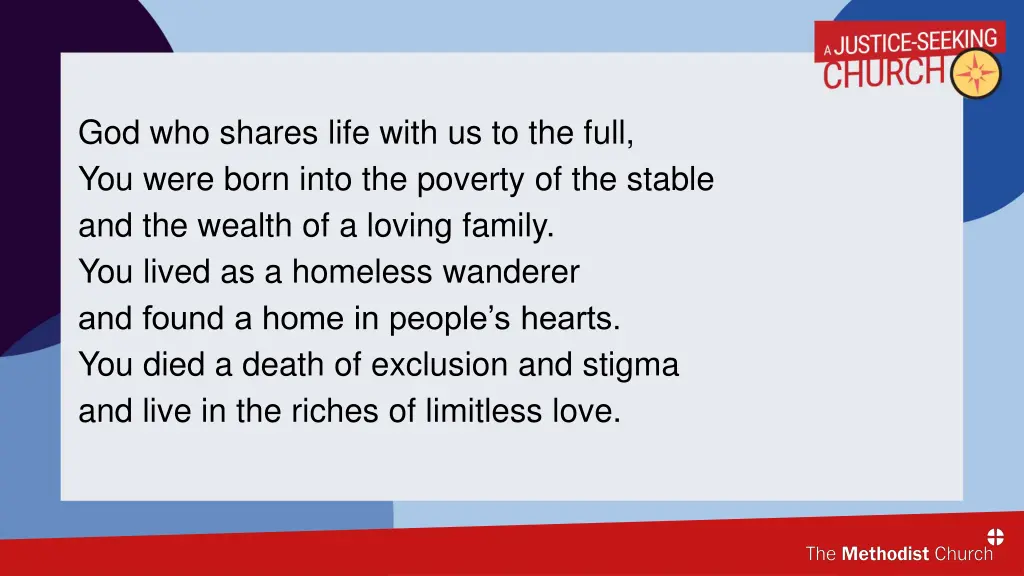 god who shares life with us to the full you were