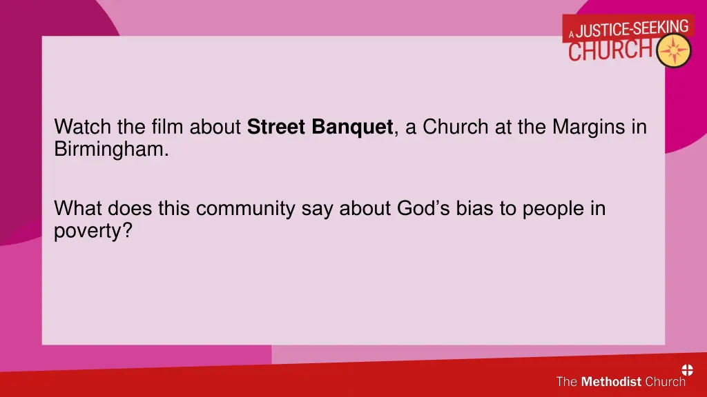 watch the film about street banquet a church