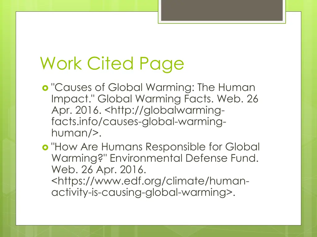 work cited page