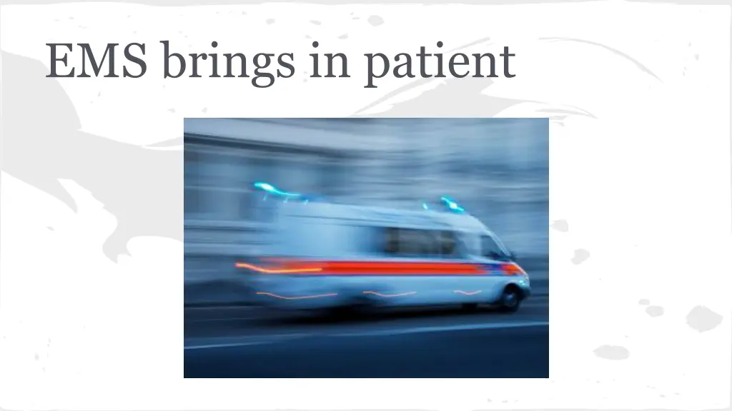 ems brings in patient