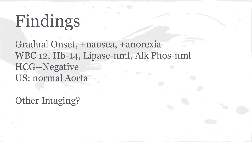 findings