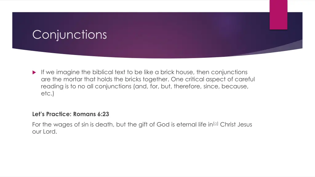 conjunctions