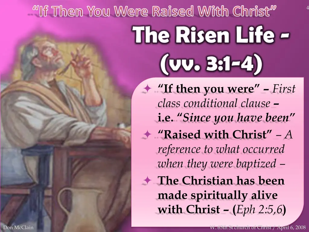 if then you were raised with christ 2