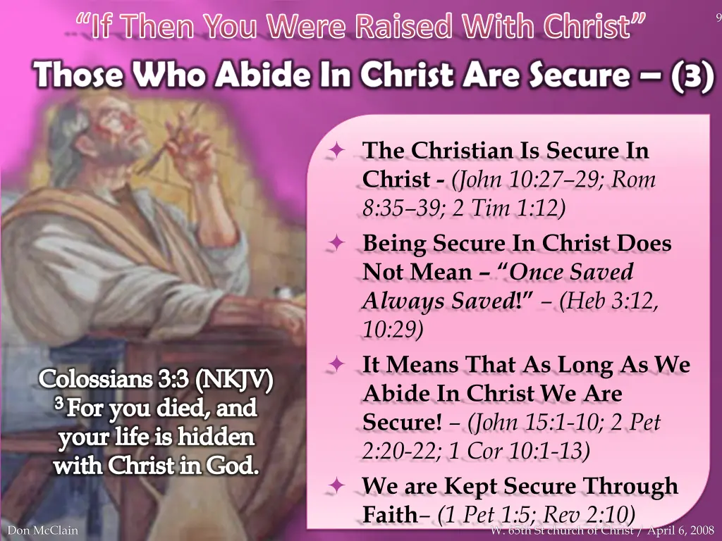 if then you were raised with christ 7