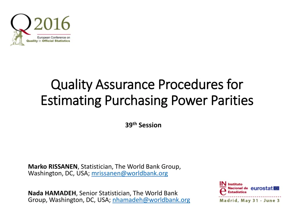 quality assurance procedures for quality