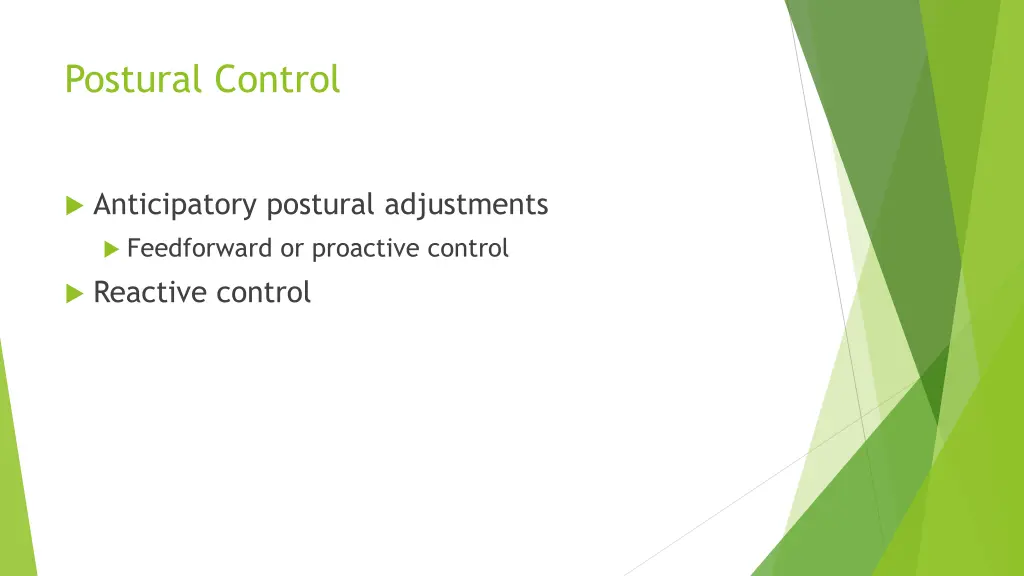 postural control